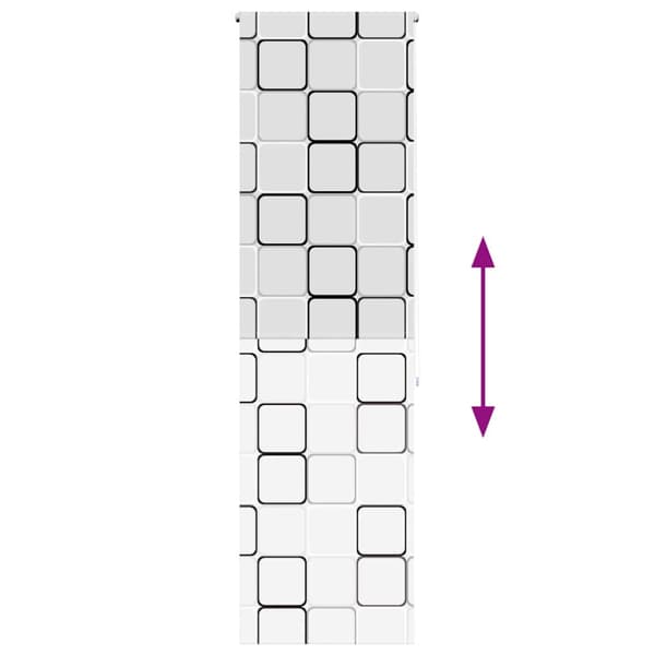 Rullgardin för dusch 60x240 cm tyg bredd 56 cm