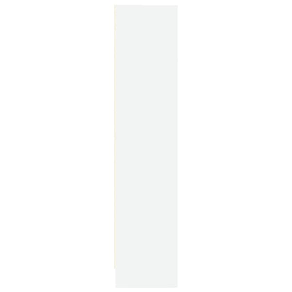 Bokhylla vit 80x24x109 cm konstruerat trä