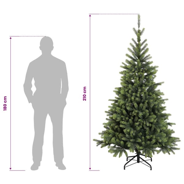 Plast Hingad Julgran 210 cm 300 LED-lampor Varmvit