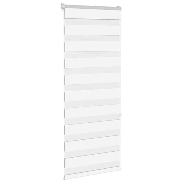 Rullgardin zebra vit 55x150 cm tyg bredd 50,9 cm polyester