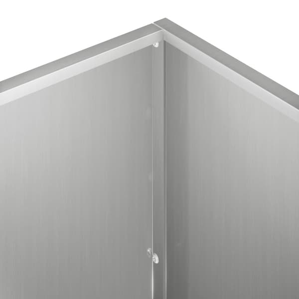 Trädgårdsplanterare 2 st Silver 100 x 30 x 40 cm