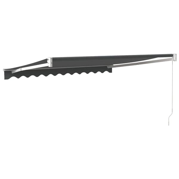 Markis infällbar antracit 3x2,5 m tyg&aluminium