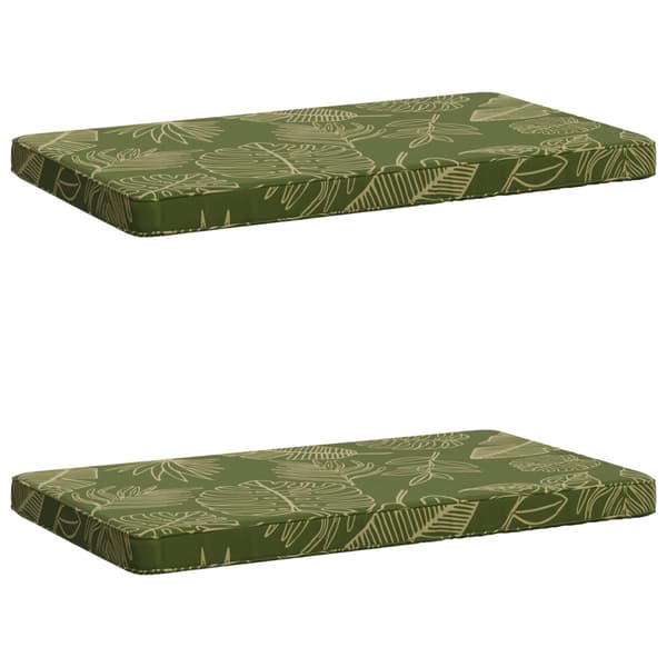 2-delade Bänk Kuddar VUGHT 2 st 100% Polyester Bladdesign