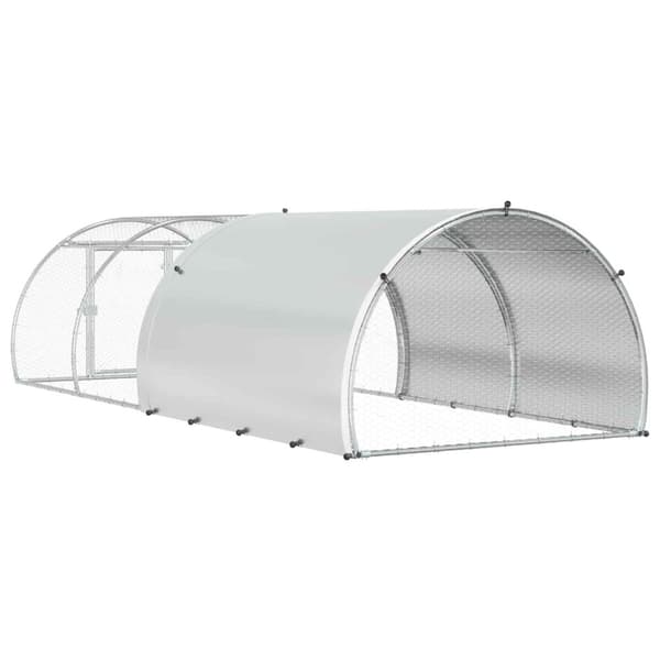 Hönsgård Silver 400 x 150 x 100 cm Galvaniserat stål