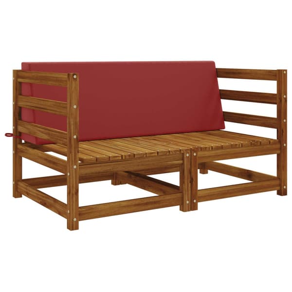 Ryggkudde SOEST 100% Polyester Vinröd 120 x 20 x 40 cm