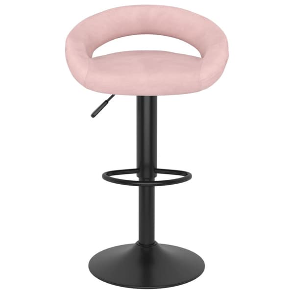 Barstolar 2 st rosa sammet