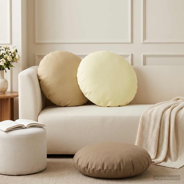 Kudde med kudde HEERLEN 6 st Beige Polyester