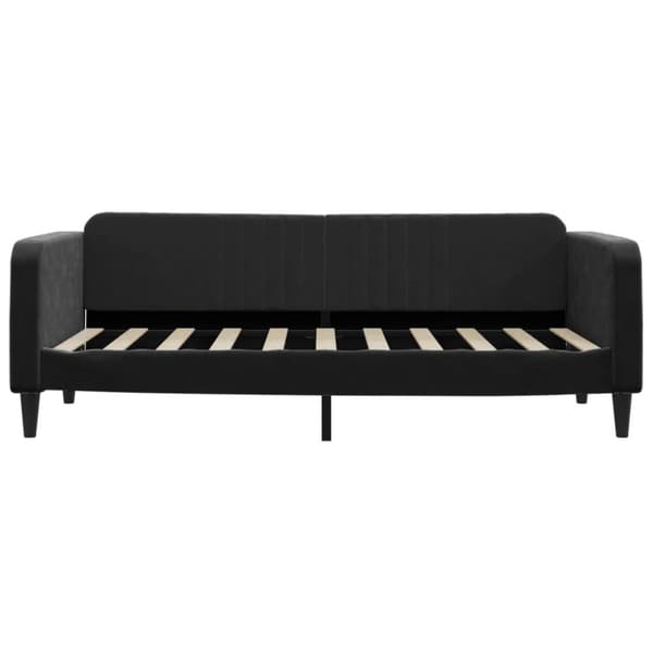 Dagbädd utdragbar svart 90x190 cm sammet