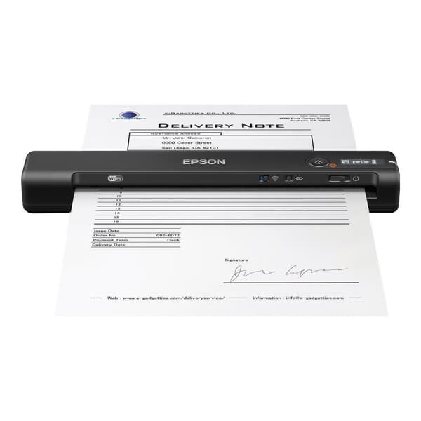 Epson WorkForce ES-60W - arkmatad skanner - bärbar - USB 2.0, Wi-Fi(n)