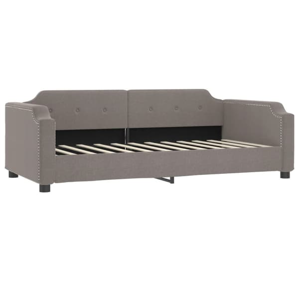 Dagbädd utdragbar taupe 80x200 cm tyg