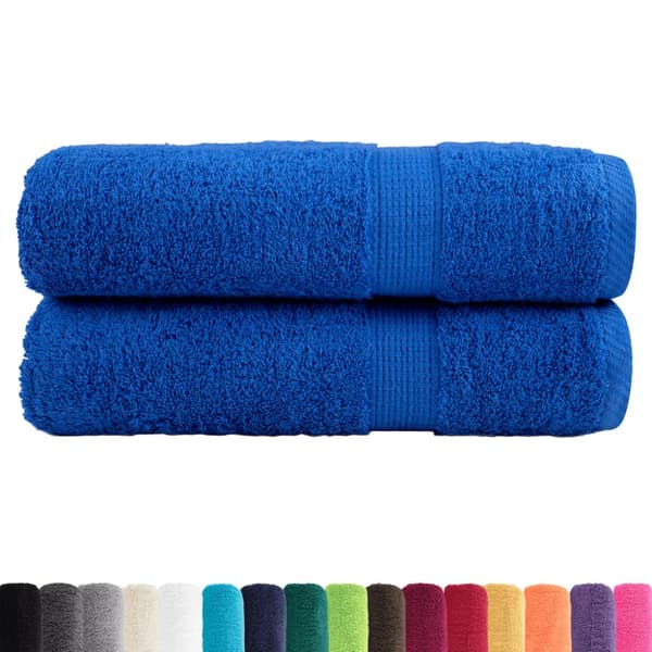 Premium badhanddukar SOLUND 2st blå 70x140cm 600gsm
