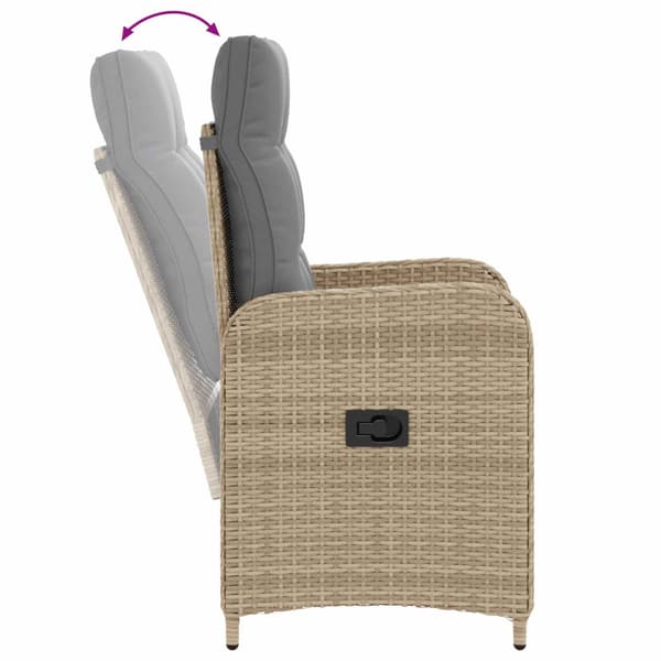Utomhusmatbord 5 pcs Beige och Ljusgrå 90 x 90 x 75 cm