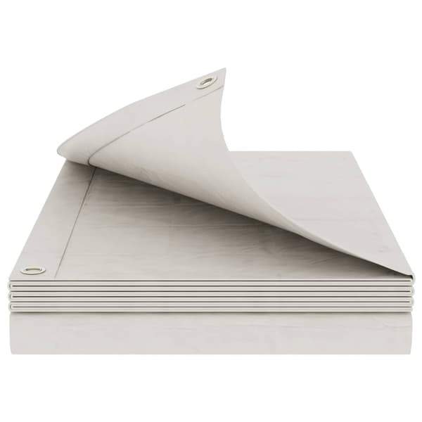 Tarpaulin med öglor Vit 4 x 4 m 180 gsm PE