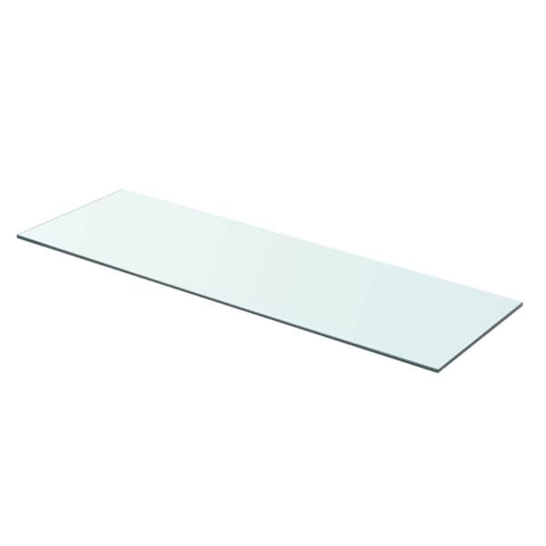 Hyllplan 2 st glas genomskinlig 80x25 cm