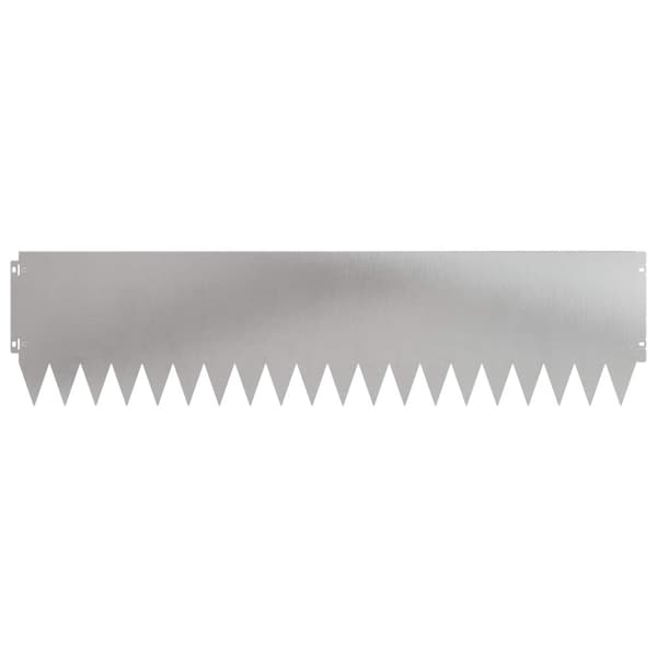 Kant för gräsmatta 20 pcs 103 x 25 cm Stål Silver