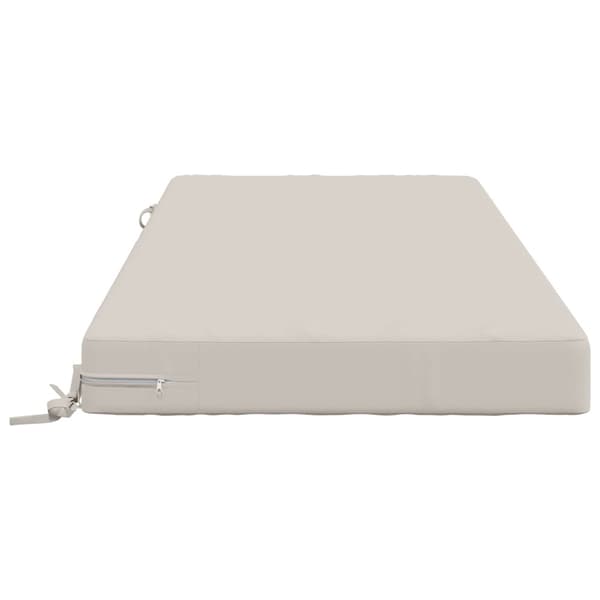 Sittkudde SOEST 100% Polyester Vit 120 x 60 x 10 cm
