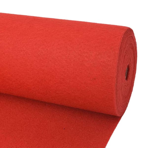 Matta Enfärgad Röd 1,2 x 12 m Polyester