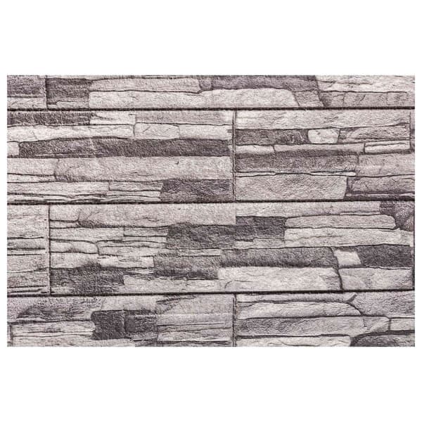 Väggpaneler 10 pcs Mörkgrå och Ljusgrå 100 x 50 cm EPS Skum