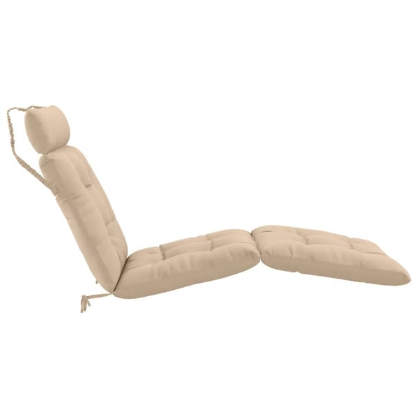 Solstol Kudde VIANEN 100% Polyester Gräddvit 200 x 90 x 8 cm