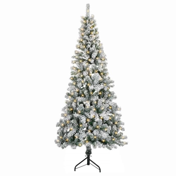 Plast Hingad Julgran 210 cm 300 LED-lampor Varmvit