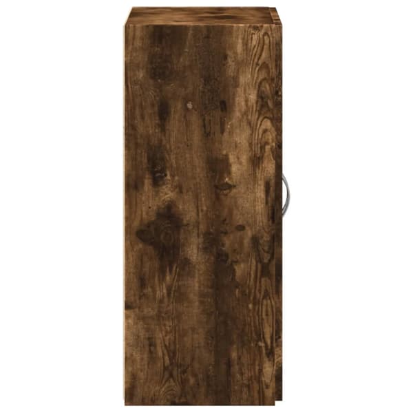Dokumentskåp rökfärgad ek 60x32x77,5 cm konstruerat trä