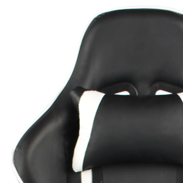 Snurrbar gamingstol vit PVC