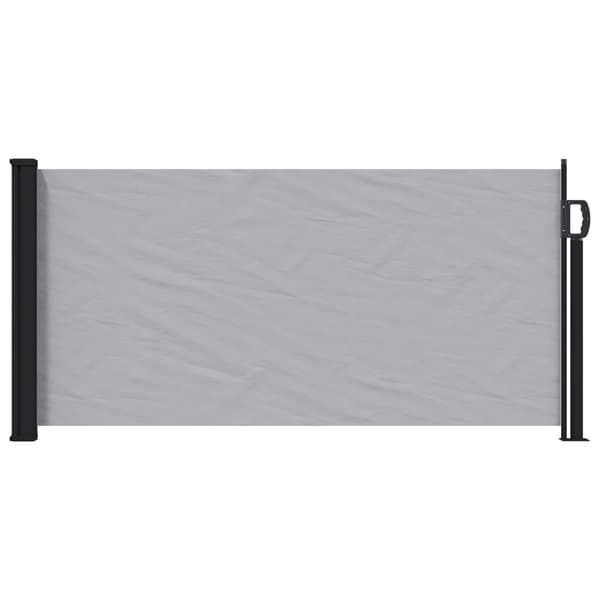 Utfällbar sidomarkis Grå 300 x 100 cm Polyester