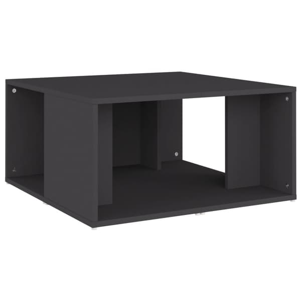 Soffbord 4 st grå 33x33x33 cm konstruerat trä