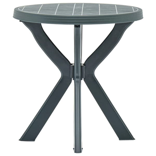 Cafébord grön Ø70 cm plast