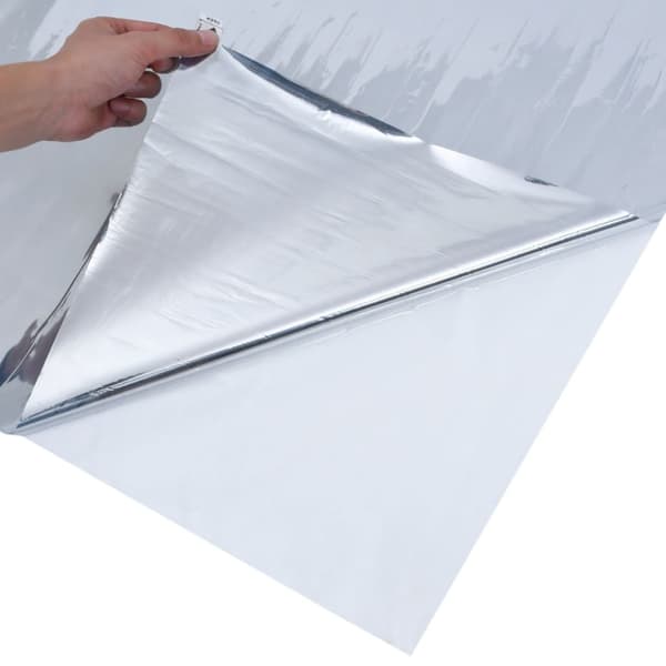 Fönsterfilm statisk reflektiv effekt silver 60x1000 cm PVC