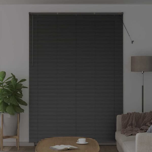 Persienner Svart 220 x 155 cm Aluminium
