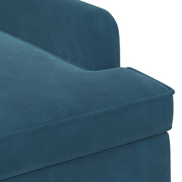 Loveseat med knapprapport Blå 111 x 65 x 79 cm Sammet