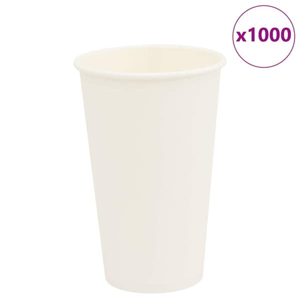 Kaffekoppar i papper 1000 st 16oz 400ml vit