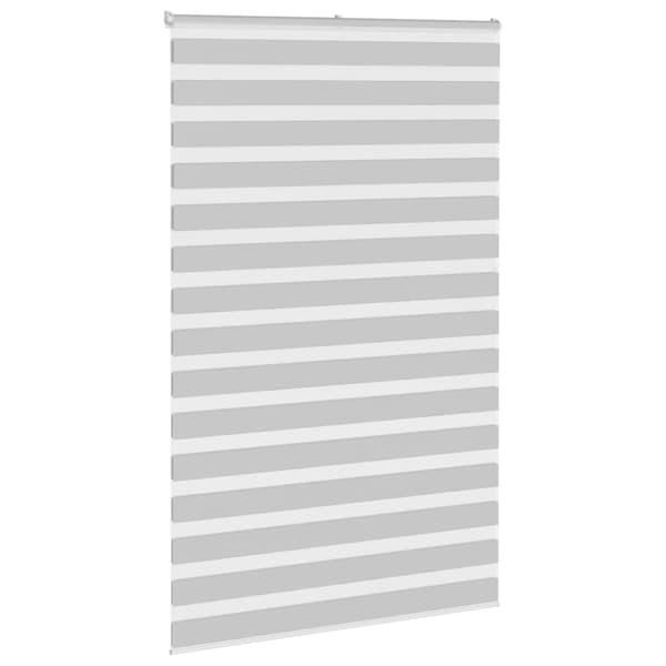 Rullgardin zebra ljusgrå 145x230 cm tyg bredd 140,9cm polyester