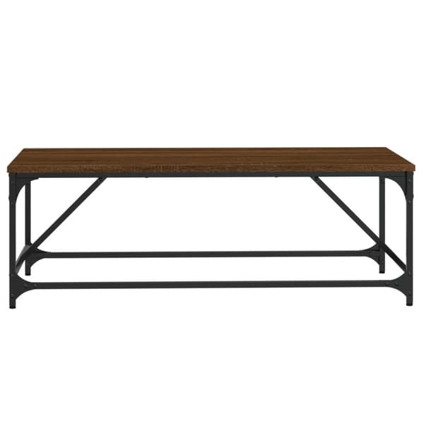 Soffbord brun ek 100x50x35 cm konstruerat trä