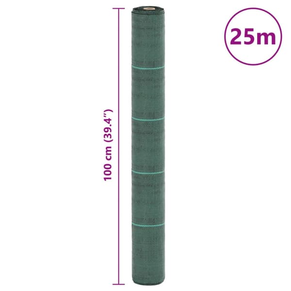 Ogräsmatta grön 1x25 m PP