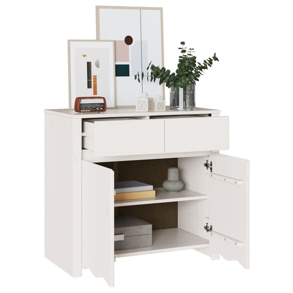 Sideboard Drammen Vit 79 x 43 x 75.5 cm Massivt tallträ
