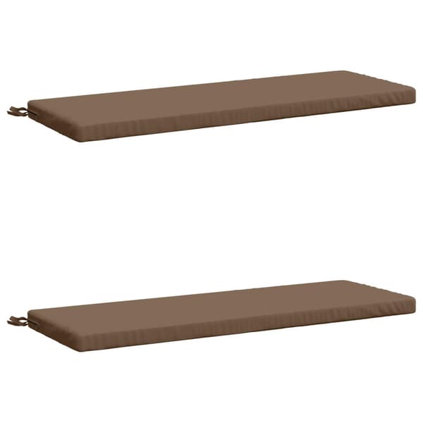 2-delade Bänk Kuddar SOEST 2 st 100% Polyester Taupe