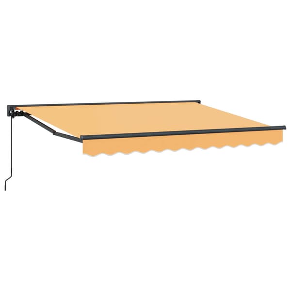 Utdragbar markis Sand 3,5 x 2,5 m Polyester och aluminium