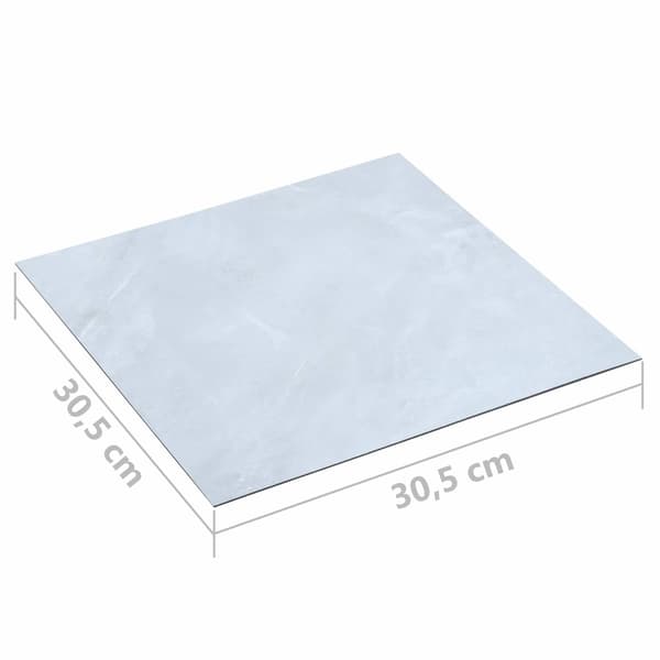 Golvplankor 55 pcs Vit 5,11 m² PVC