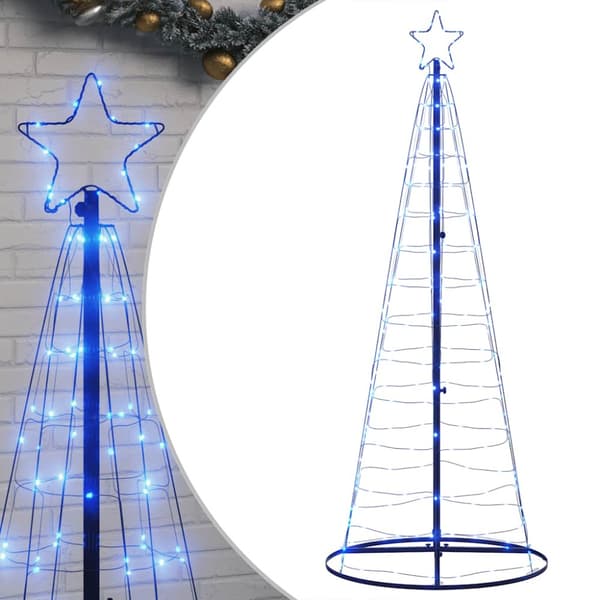 LED julgran 200 LEDs blå 180 cm