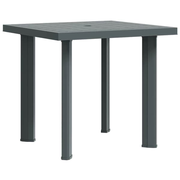 Trädgårdsbord grön 80x75x72 cm plast