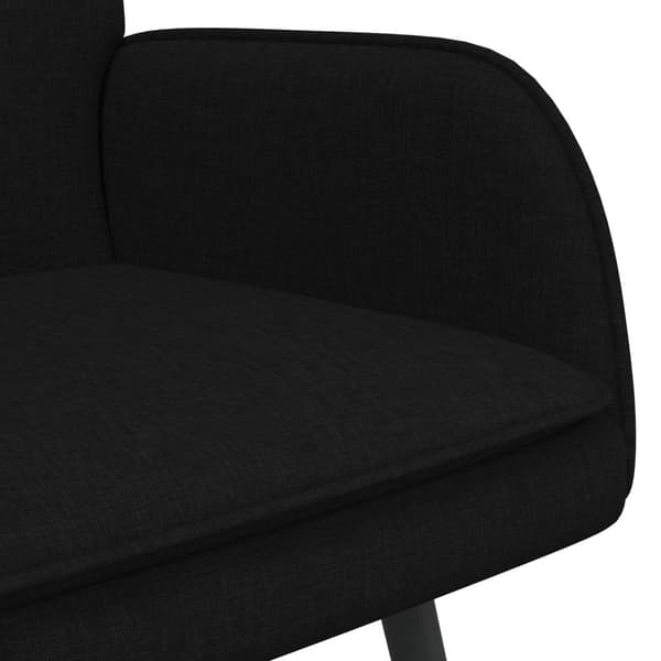 2-sits soffa Svart 115 x 61 x 87 cm tyg