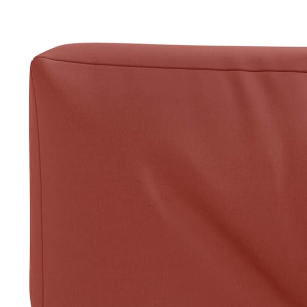 Pallryggkudde VIANEN 100% Polyester Röd 120 x 50 x 12 cm