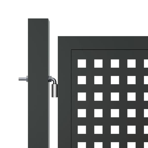 Trädgårdsgrind antracit 300x100 cm stål