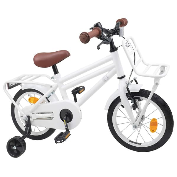 Barncykel 12 Tum för 2-4 åringar Vit