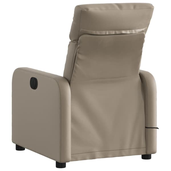 Massagefåtölj cappuccino konstläder