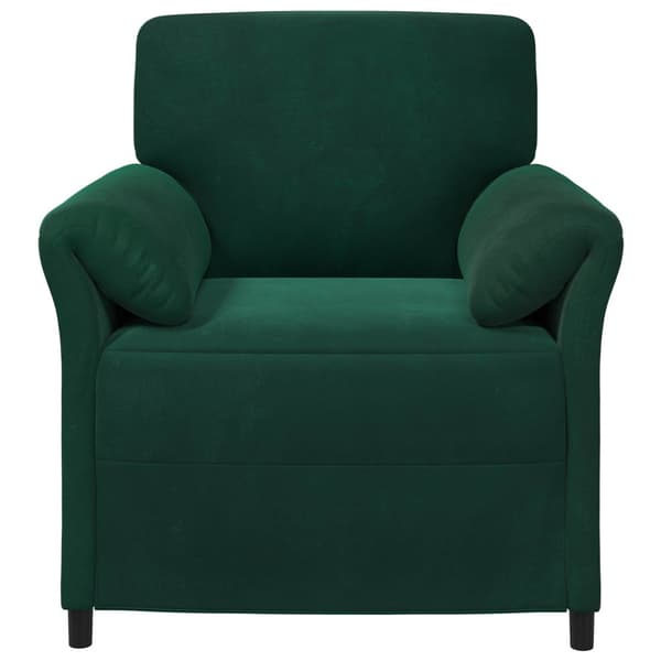 En-sitssoffa Mörkgrön 88 x 83 x 95 cm Sammet