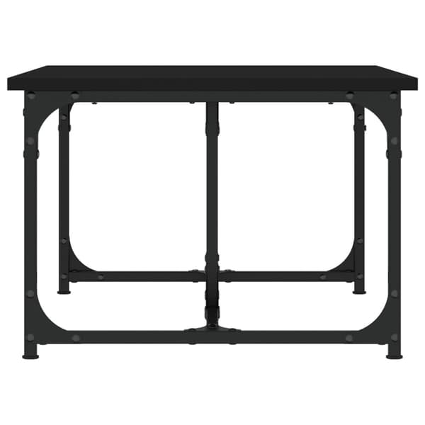 Soffbord svart 90x50x35 cm konstruerat trä