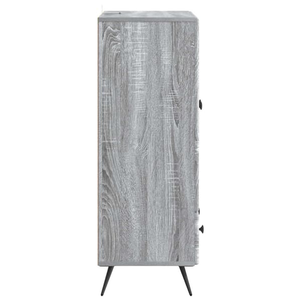Sideboard Grå sonoma-ek 66 x 34,5 x 95 cm Konstruerat trä